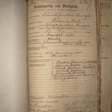 BURGER Schalk Jacobus, 1901, MOOC 6-9-424, 1207