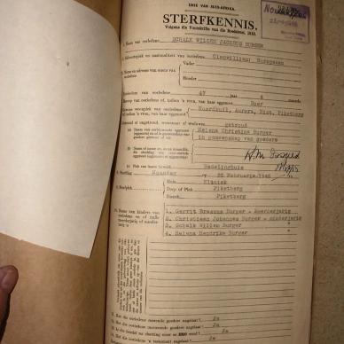 BURGER Schalk Willem Jacobus nee 1456-47 gekanselleer, 1946, MOOC 6-9-12773, 1457-46