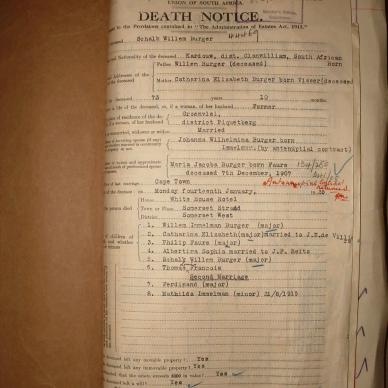 BURGER Schalk Willem, 1935, MOOC 6-9-4540, 44469
