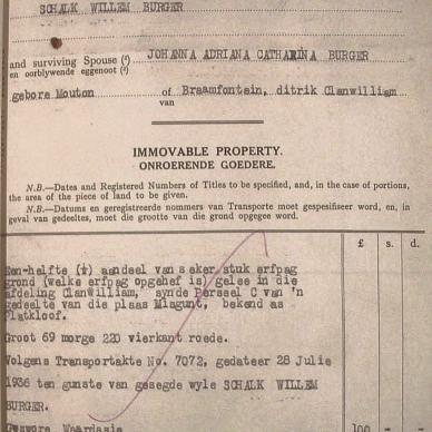 BURGER Schalk Willem, 1941, MOOC 6-9-7843, 74474
