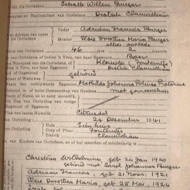 BURGER Schalk Willem, 1942, MOOC 6-9-8635, 77634