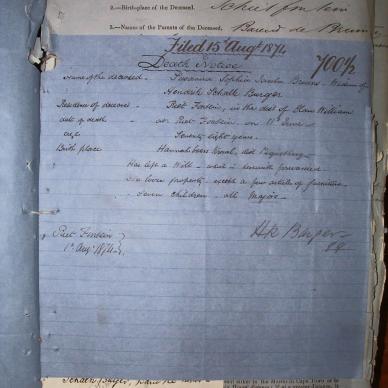 BURGER Susanna Sophia Jacoba nee BRUINS, 1874, MOOC 6-9-148, 700Â½