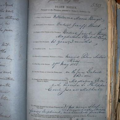BURGER Wilhelmina Maria getroud ROOS, 1858, MOOC 6-9-83, 5313