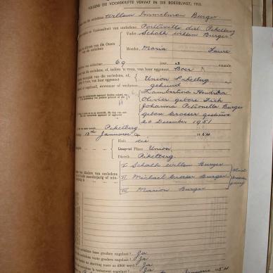 BURGER Willem Immelman, 1954, MOOC 6-9-22050, 400-54