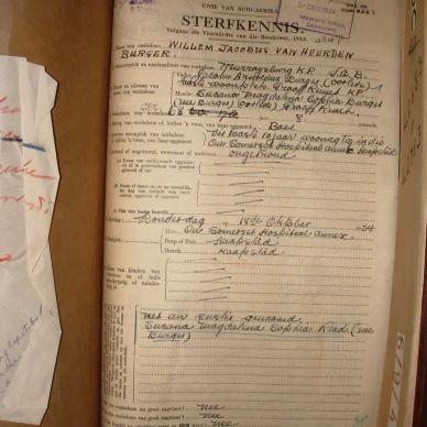 BURGER Willem Jacobus Van Heerden, 1934, MOOC 6-9-4501, 43471