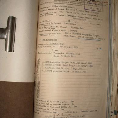 BURGER Willem Jacobus, 1918, MOOC 6-9-1261, 4455