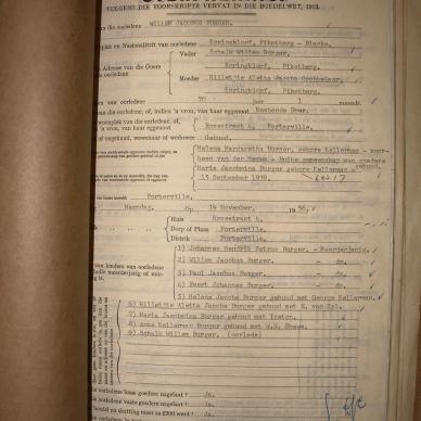 BURGER Willem Jacobus, 1956, MOOC 6-9-24184, 7157-56