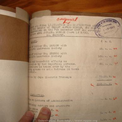 BURGER Ernest Alfred, 1947, MOOC 6-9-14543, 6438-47 (2)