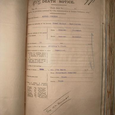 BURGERS Alfred, 1912, MOOC 6-9-688, 991 (1)