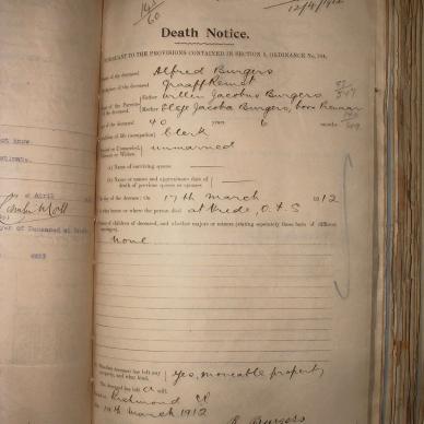 BURGERS Alfred, 1912, MOOC 6-9-688, 991 (2)