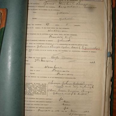 BURGERS Gerrit Michiel, 1922, MOOC 6-9-2290, 1250