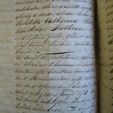 CROESER Gerhardus Johannes &amp; ROTHMAN Elizabeth Catharina - 1815 - Will