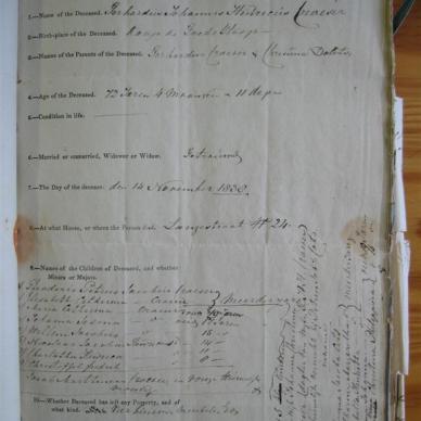 CROESER Gerhardus Johannes Hendricus - Died 14/11/1838 - Age 72y 4m 11d