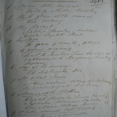 CROESER Hilletje Aletta born CARSTENS - Died 26/09/1858 - Age 35y 9m 3d