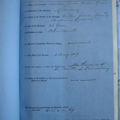 CROESER Nicolaas Jacobus Hendricus - Died 05/05/1887 - Age 26