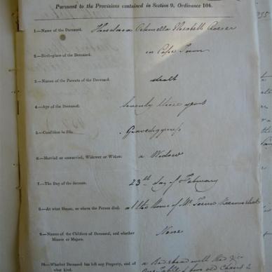 CROESER Theodora Petronella Elisabeth - Died 23/02/1835 - Age 73