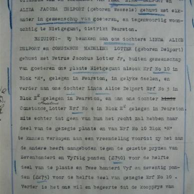 DELPORT Izak Zirk - 1921