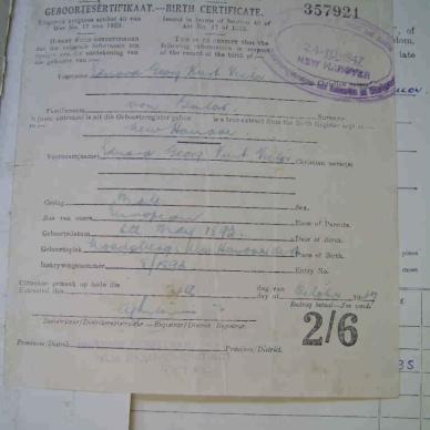 MSCE 6264-1921 BULOW Hartwig H.H.A   [05]