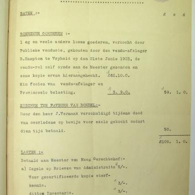 KRITZINGER Pieter Hendrik died 28 February 1923