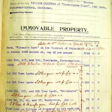 William Leathern NAB MSCE 50-2 died 25 June 1913 Inventory 1