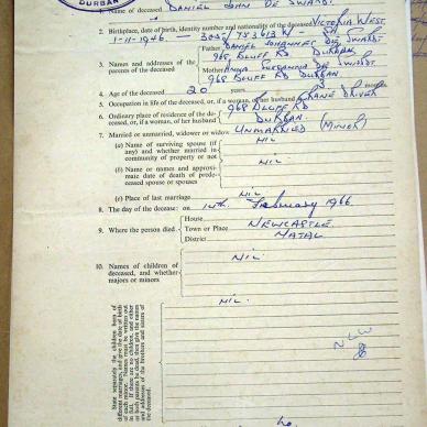 SWARDT Daniel John, de MSCE 2103-1966