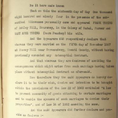 THRING Frank died 10 January 1929