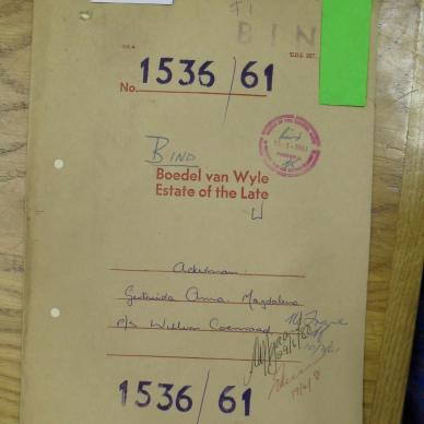 ACKERMAN Gertruida Anna Magdalena nee VAN DEN BERG - oorlede 27 Nov 1960