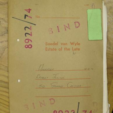 ANDERSEN Ernest Julius - died 15 Aug 1974