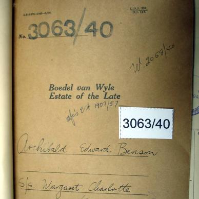 3063/40 BENSON Archibald Edward _01