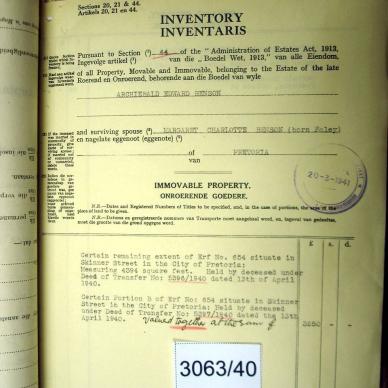 3063/40 BENSON Archibald Edward _04