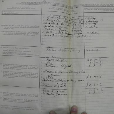 BENNING Michiel Cornelius - died 23 Dec 1888