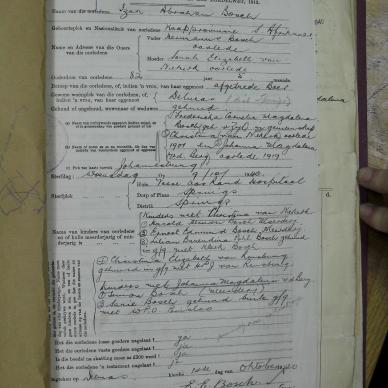 BOSCH Izak Abraham - died 9 Oct 1940