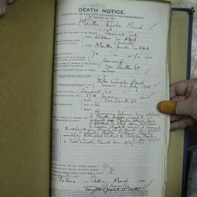 BOSCH Martha Jacoba nee DE KLERK - died 27 Jan 1930