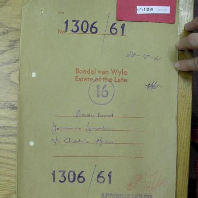 BADENHORST Johannes Jacobus - died 5 Dec 1960