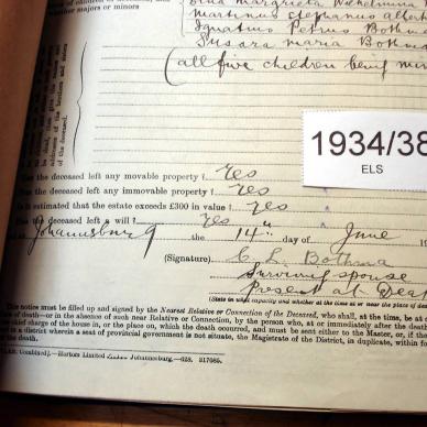 1934-38 BOTHMA Ignatius Petrus c