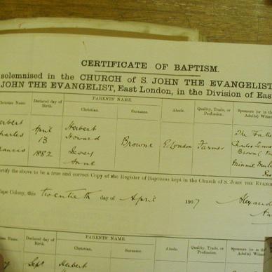 BROWNE Herbert Charles Francis