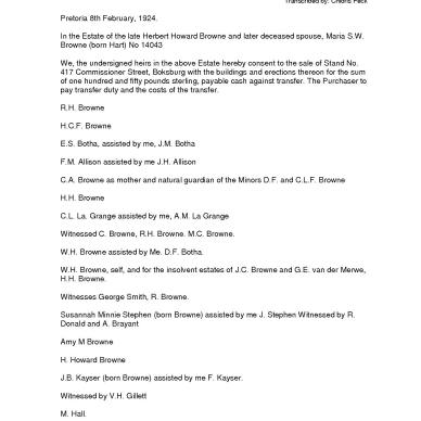BROWNE Herbert Howard - died 31 Dec 1898