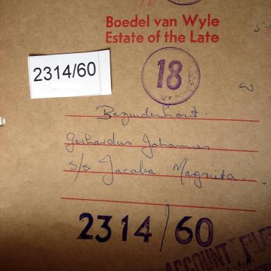 BEZUIDENHOUT Gerhardus Johannes BEZUIDENHOUT Gerhardus Johannes