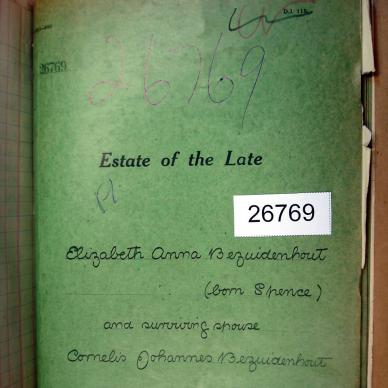 BEZUIDENHOUT Elizabeth Anna born SPENCE - died 11 Jul 1915