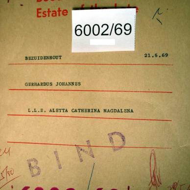 BEZUIDENHOUT Gerhardus Johannes