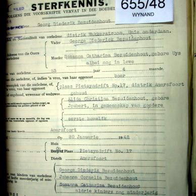 BEZUIDENHOUT Georg Diederik
