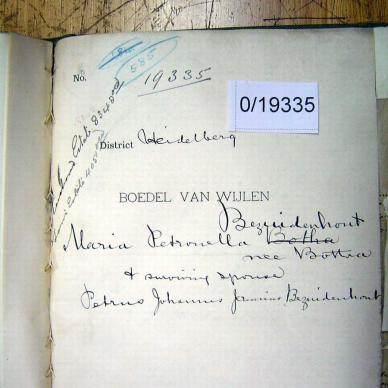 0-19335 BOTHA Maria Petronella a
