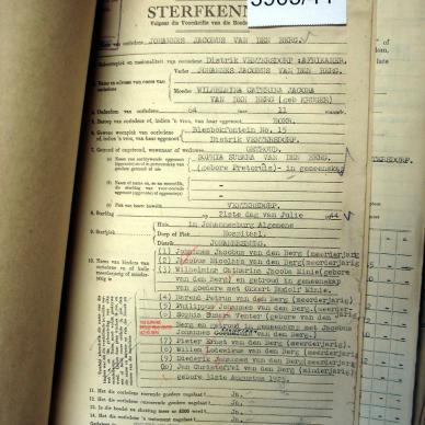 3903-44 VD BERG Johannes Jacobus c