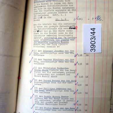 3903-44 VD BERG Johannes Jacobus f
