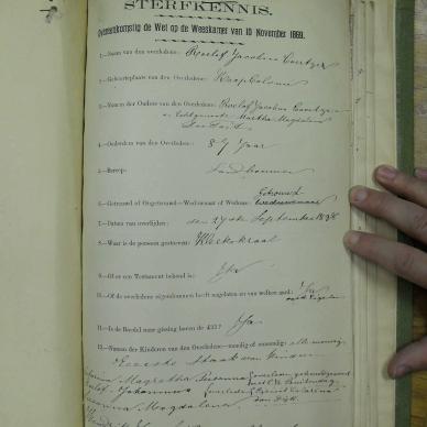 COERTZE Roelof Jacobus - died 27 Sep 1898