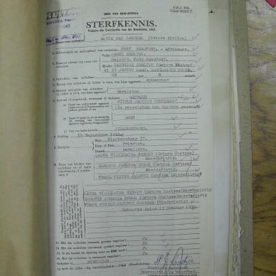 COETZEE Alice May nee SHELTON - oorlede 15 Sep 1945