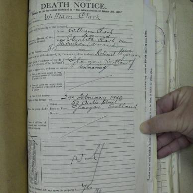 CLARK William - died 29 Feb 1940