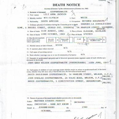 Couperthwaite, Lily Anna Jackson  born Perritt TAB MHG 10246  1969