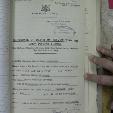 ETHEREDGE Reginald Victor Sprules - died 20 Jul 1944