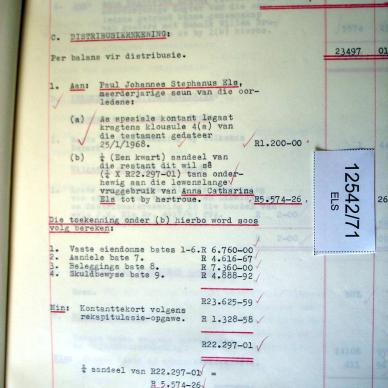 12542-71 ELS Johannes Gerhardus c